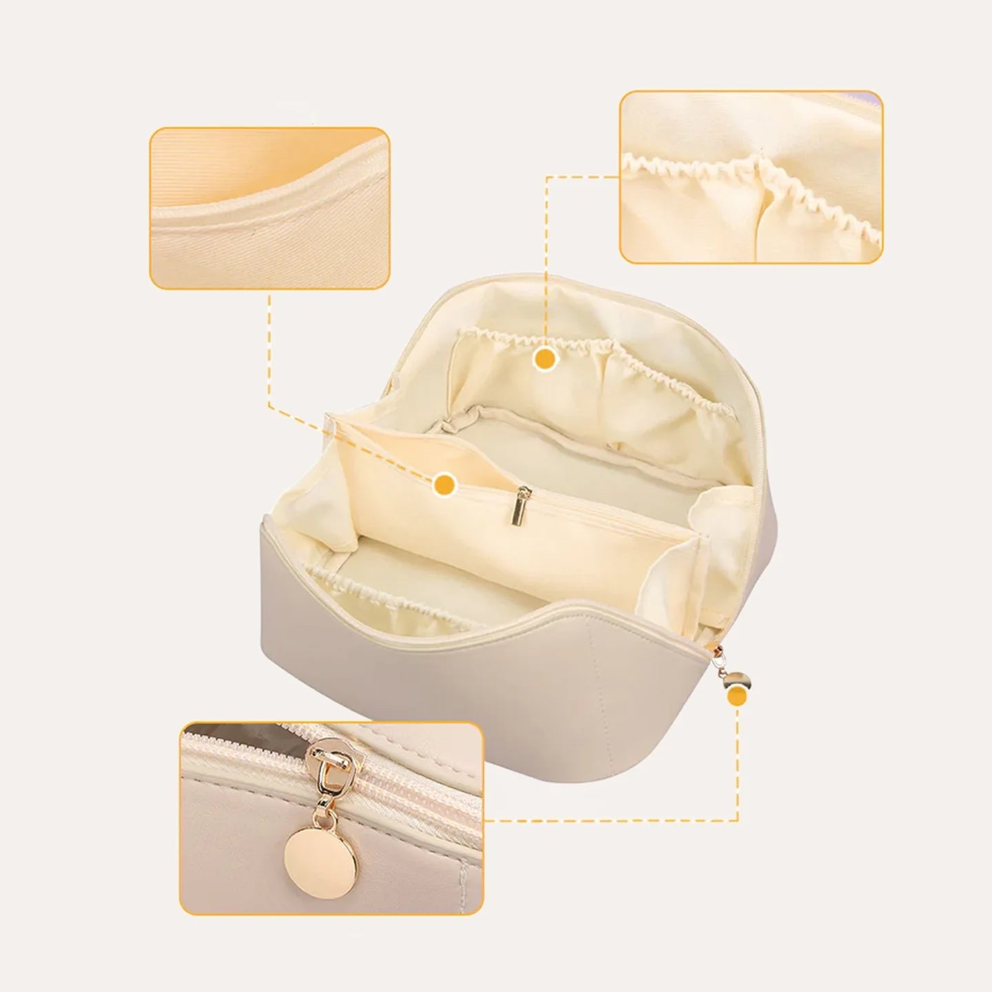 Multi-Compartment Makeup Organizer