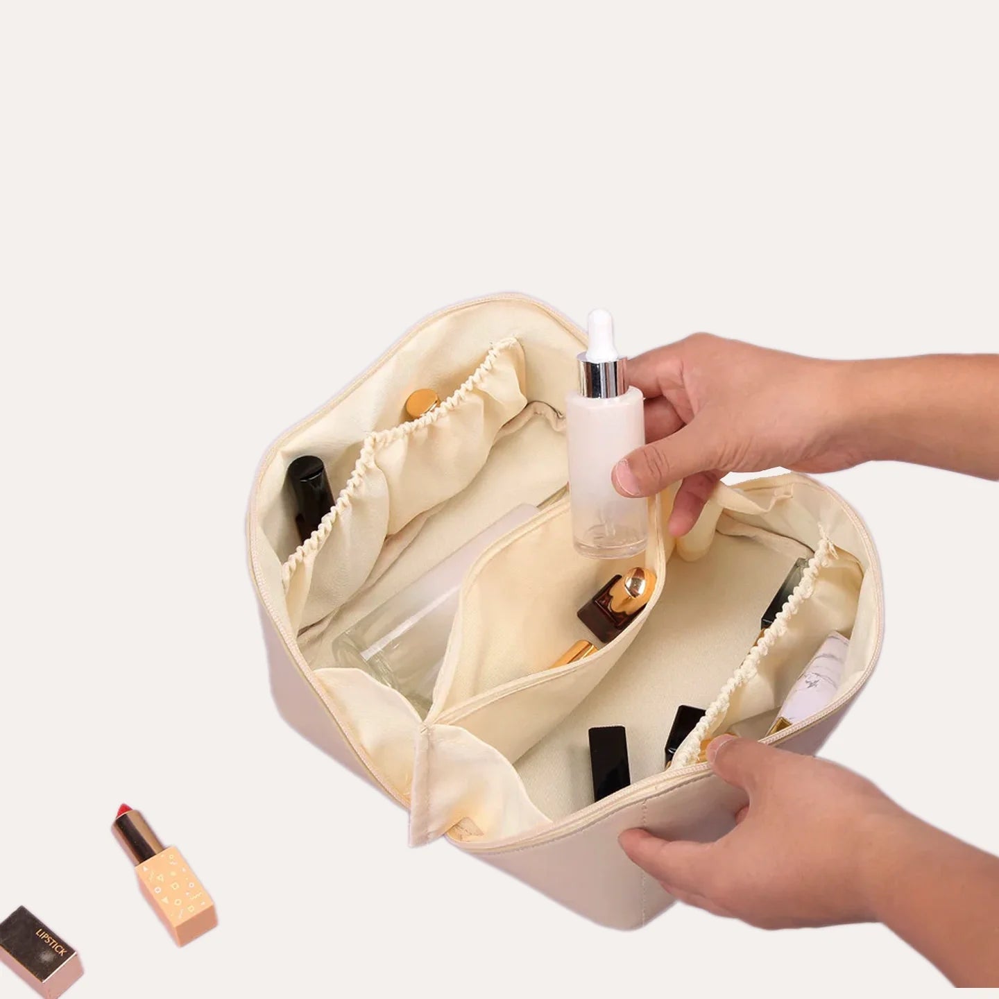 Multi-Compartment Makeup Organizer