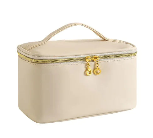 Large Capacity PU Leather Cosmetic Storage Bag